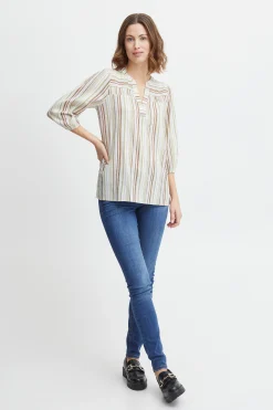 Blouse with long sleeve