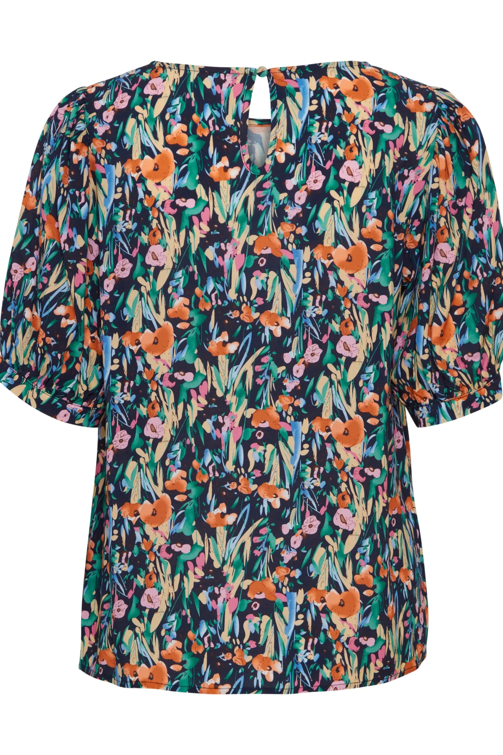 Blouse with short sleeve