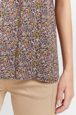 Blouse with short sleeve