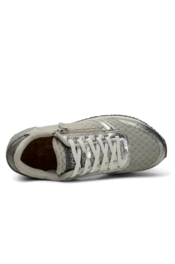 YdunMetallicZipper Shoe
